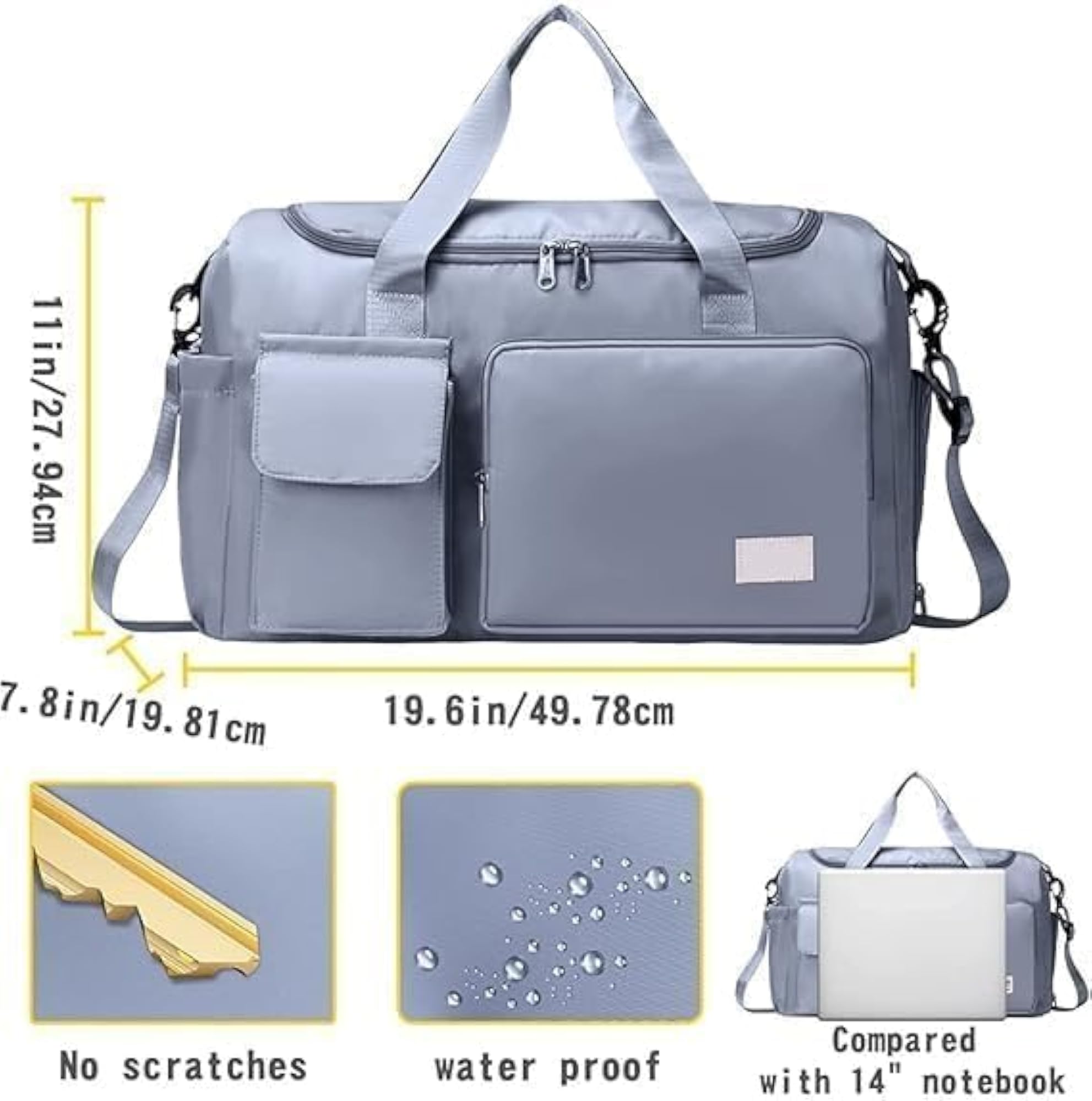 6 Pocket Multi-Purpose Travel Duffle Bag, Waterproof